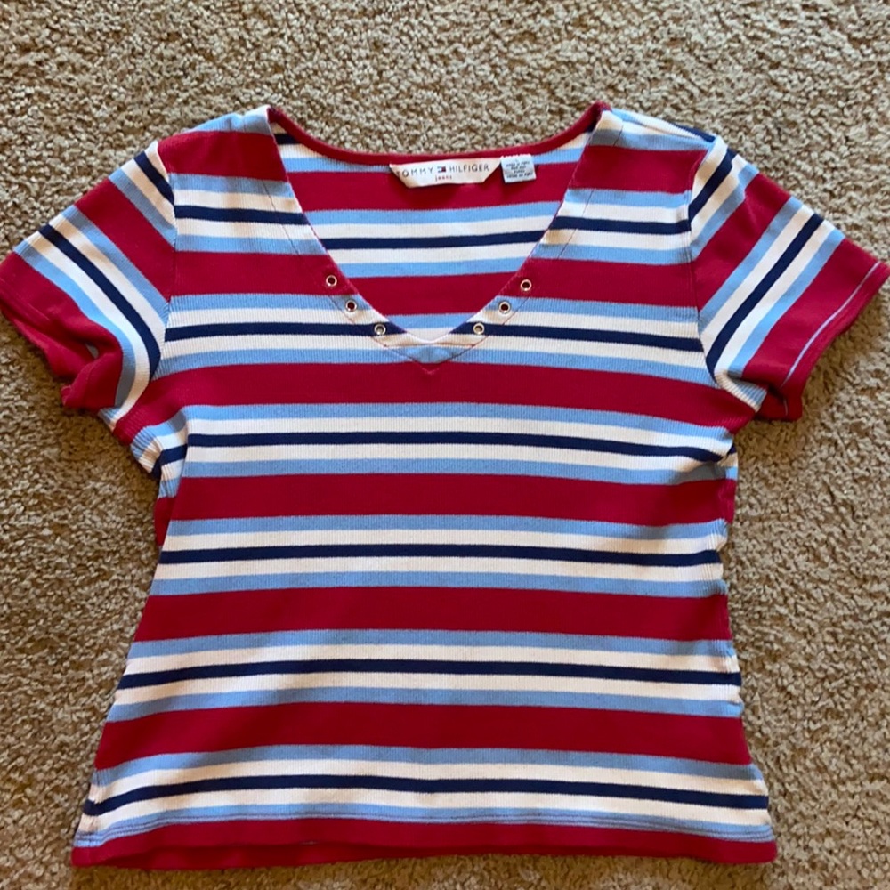 Tommy Hilfiger short sleeve stripped shirt